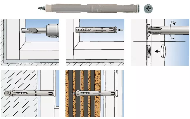 Fixation pour cadres de fenêtre F-S FISCHER